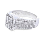 Raised Cushion Diamond Ring 1.60cttw 10K Gold 10K Yellow Gold HipHopBling