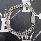 Real Diamond Cuban Chain 8MM Sharp Links 10K Yellow or White Gold 10K White Gold 22" HipHopBling