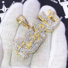 REAL Realize Everyone Aint Loyal VVS CZ Hip Hop Pendant Yellow Gold HipHopBling