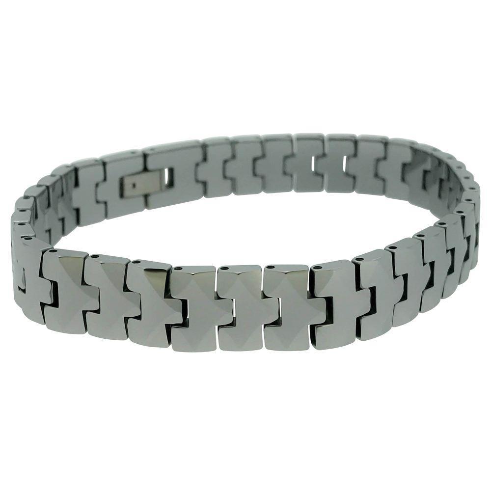 Reflective Polished Tungsten Bracelet HipHopBling