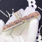 RESPECT Baguette Plaque VVS CZ Hip Hop Iced Out Pendant White Gold HipHopBling