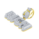 RICH Money Bag CZ Iced Out Pendant .925 Sterling Silver Yellow Gold HipHopBling