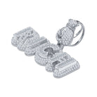 RICH Money Bag CZ Iced Out Pendant .925 Sterling Silver Yellow Gold HipHopBling