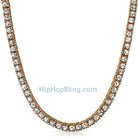Rose 1 Row Bling Bling Chain 16" HipHopBling