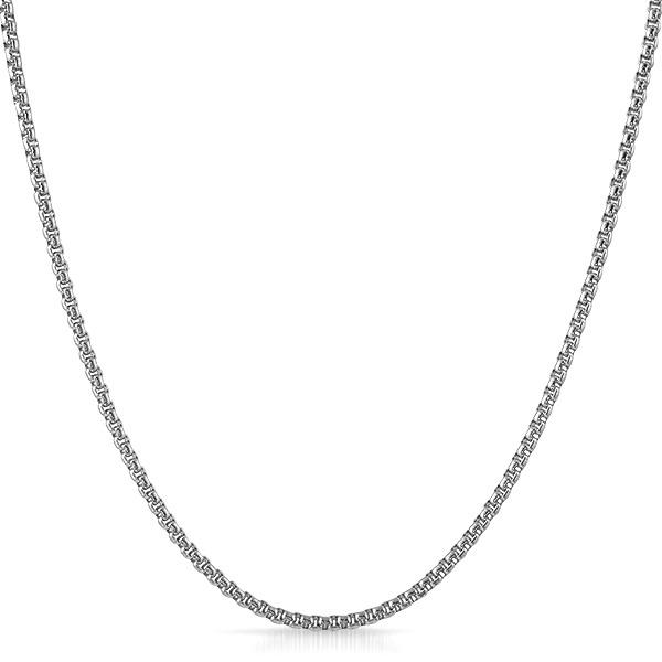 Rounded Box Stainless Steel Chain HipHopBling