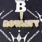 Royalty Baguette CZ Hip Hop Bling Bling Pendant White Gold HipHopBling