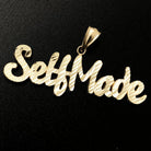 Self Made DC 10K Yellow Gold Pendant HipHopBling