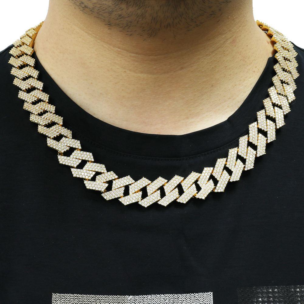 Sharp 19MM Cuban Iced Out Chain HipHopBling