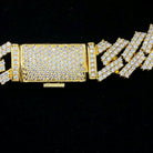 Sharp Cuban Link Hip Hop Bling Bling 14MM Bracelet White Gold 7" HipHopBling