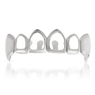 Silver Fang Grillz 4 Open Teeth Top HipHopBling