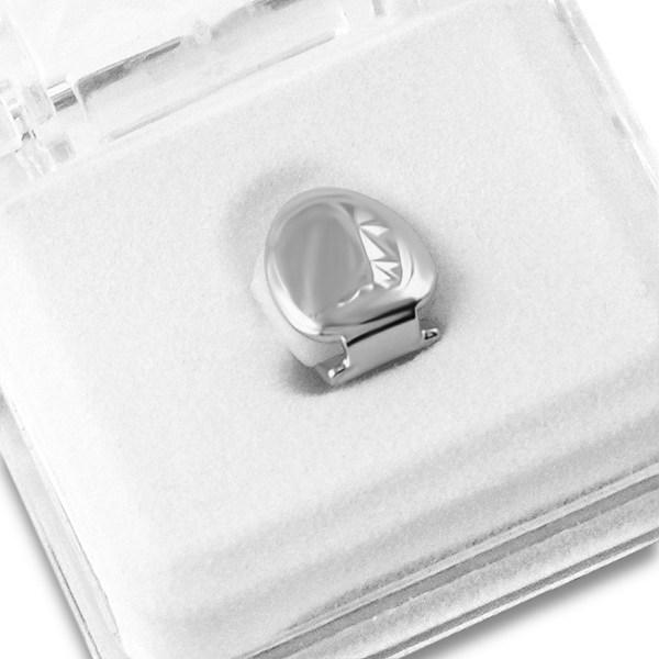 Silver Grill Single Tooth M HipHopBling