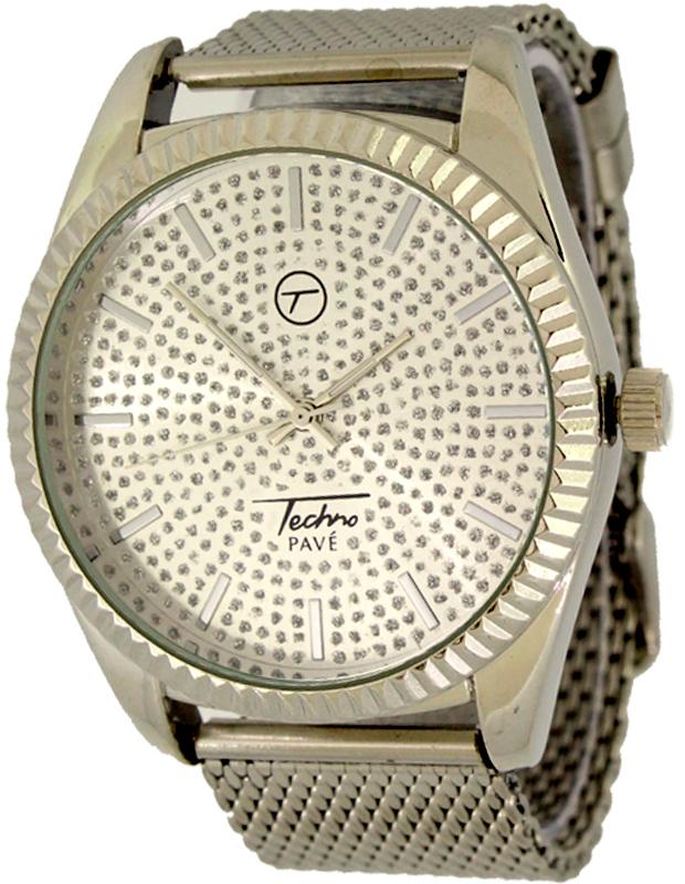 Silver Presidential Watch with Mesh Band HipHopBling