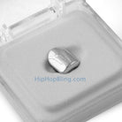 Silver Single Tooth Cap Grillz HipHopBling