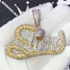Slime Snake Bling Bling CZ Iced Out Pendant Yellow Gold HipHopBling