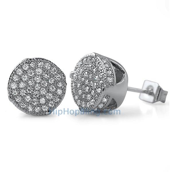 Solitaire Micro Pave CZ Bling Bling Earrings HipHopBling