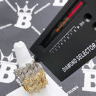 Spiked Cuban Diamond Ring 2.45cttw 10K Gold 10K Yellow Gold HipHopBling