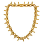Spiked Rolo Gold CZ Bling Bling Hip Hop Chain HipHopBling