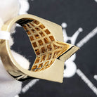 Star 1.23cttw Diamond Ring 10K Yellow Gold HipHopBling