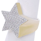 Star 1.23cttw Diamond Ring 10K Yellow Gold HipHopBling