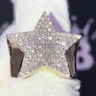Star 1.23cttw Diamond Ring 10K Yellow Gold HipHopBling