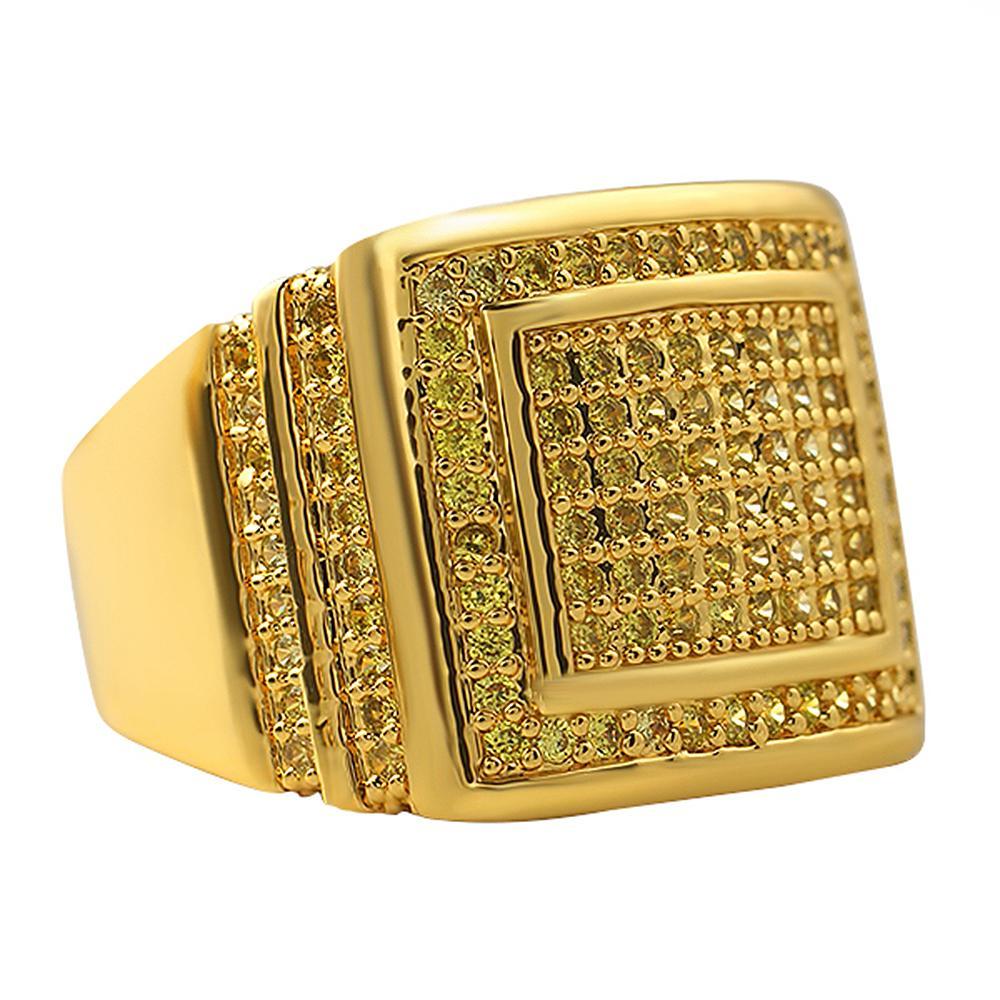 Step Up Lemonade CZ Ring 7 HipHopBling