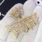 Street Money $ VVS CZ Hip Hop Bling Iced Out Pendant Yellow Gold HipHopBling