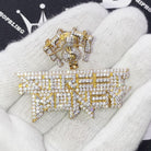Street Money $ VVS CZ Hip Hop Bling Iced Out Pendant Yellow Gold HipHopBling