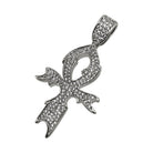 Stylish Ankh Cross CZ Rhodium Bling Bling Pendant HipHopBling