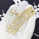 SUCCESS VVS CZ Hip Hop Bling Iced Out Pendant White Gold HipHopBling