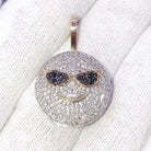 Sunglasses Face Diamond 1.43 Carat Pendant 10K Yellow Gold HipHopBling