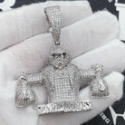 Take Money CZ Hip Hop Bling Iced Out Pendant Yellow Gold HipHopBling