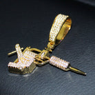 Tattoo Gun 3D Detailed Hip Hop Bling Bling Pendant HipHopBling