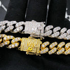 Tennis Cuban Link Hip Hop Bling Bling Bracelet 13MM Yellow Gold 8" HipHopBling