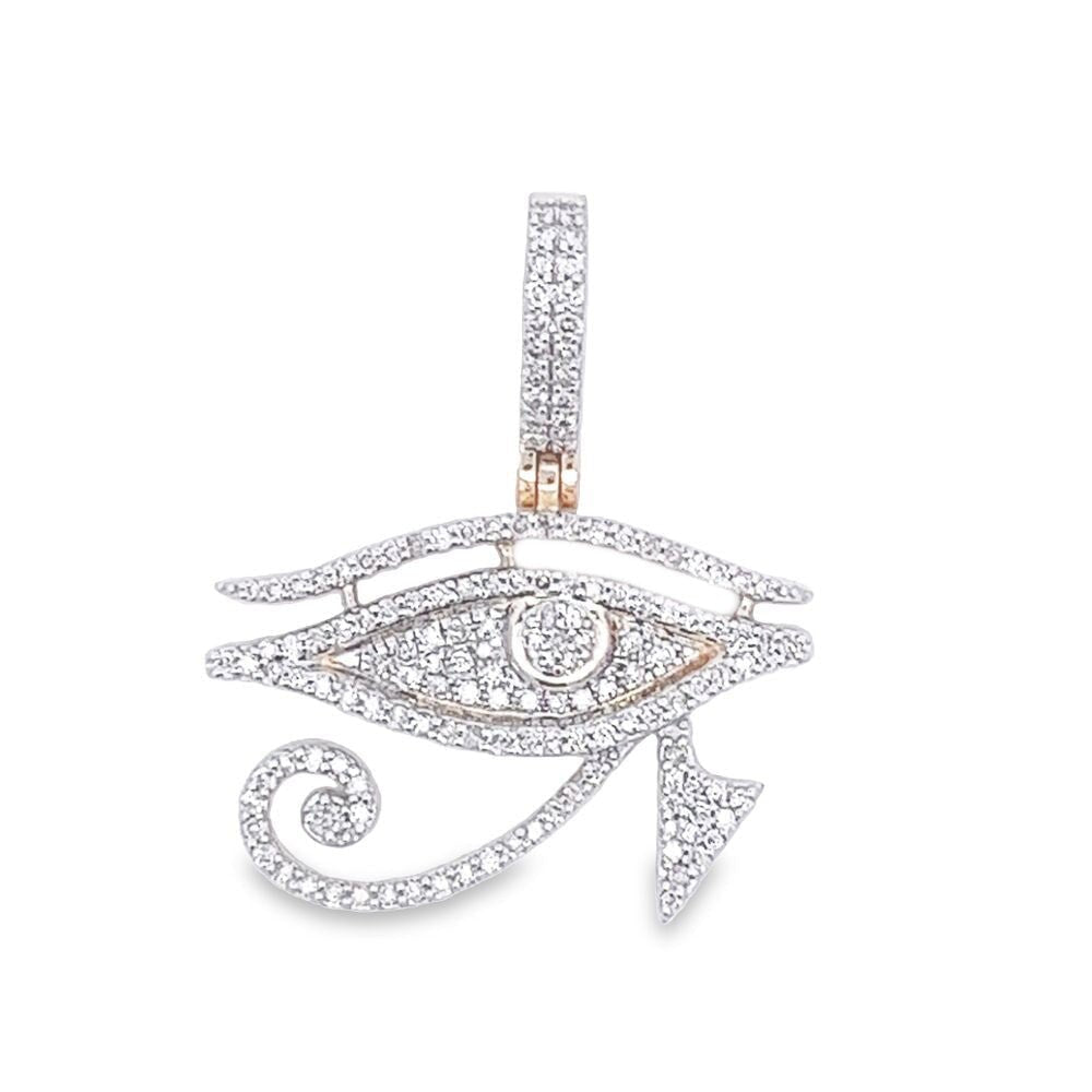The Eye of Ra Diamond Pendant .85cttw 10K Yellow Gold HipHopBling