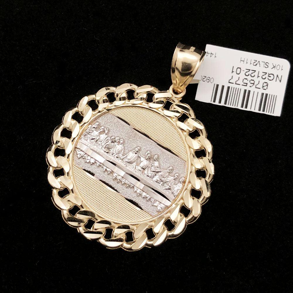 The Last Supper Cuban Link DC 10K Yellow Gold Pendant HipHopBling