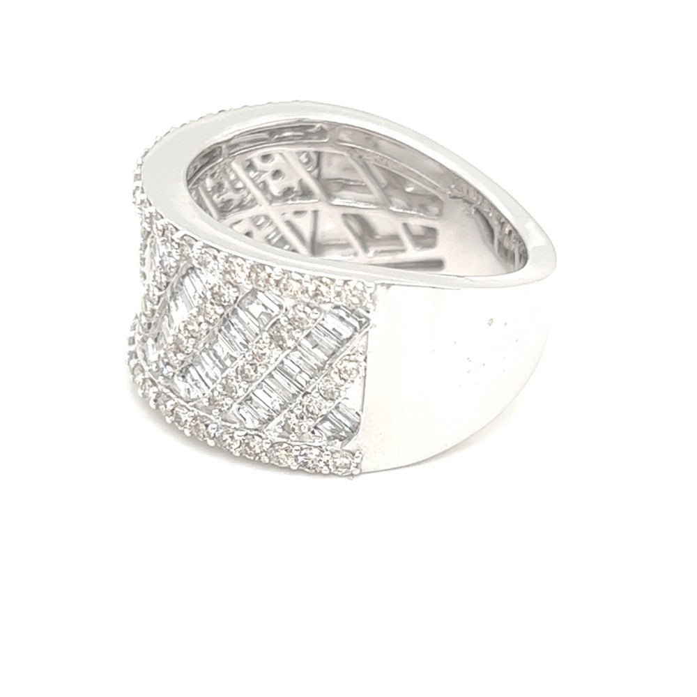 Thick Spiral Baguette Diamond Ring 2.75cttw 10K Gold 10K Yellow Gold HipHopBling