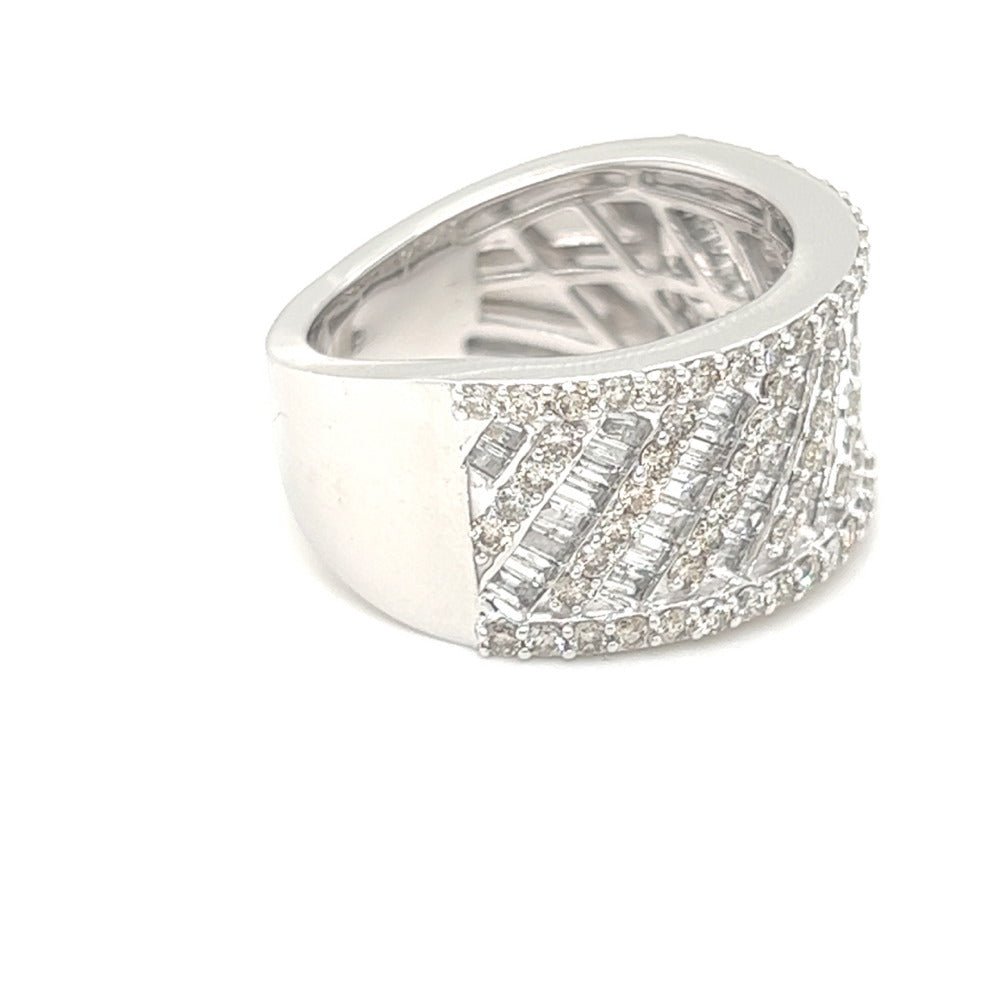 Thick Spiral Baguette Diamond Ring 2.75cttw 10K Gold 10K Yellow Gold HipHopBling