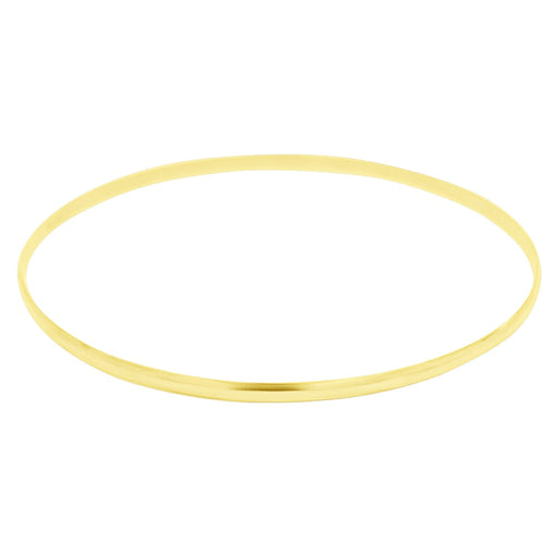 Thin Skinny Bangle Solid 10K Gold Women's Bracelet 10K Yellow Gold HipHopBling