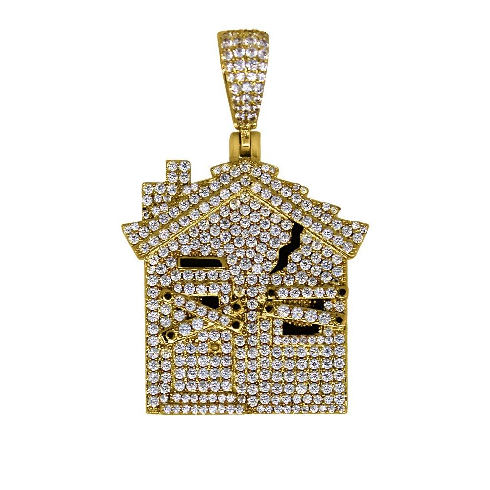 Trap House Gold Bling Bling Pendant HipHopBling