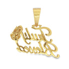 Truly Blessed Prayer Hands VVS CZ Hip Hop Iced Out Pendant Yellow Gold HipHopBling