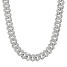 Turkish Gold Cuban 14MM Wide CZ Bling Bling Chain Yellow Gold 18" HipHopBling
