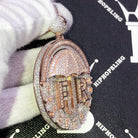 Umbrella Forever Rich VVS CZ Hip Hop Iced Out Pendant Yellow Gold HipHopBling
