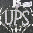 UPS United Plug Services CZ Hip Hop Bling Bling Pendant White Gold HipHopBling