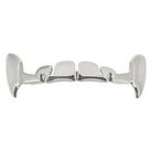 Vampire Silver Grillz Half Open Teeth Top HipHopBling