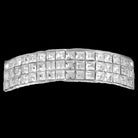 VIP Triple Princess Ice Bar TOP Grill Iced Out Silver Tone Teeth Hip Hop Grillz HipHopBling