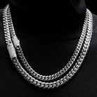 VVS Moissanite Miami Cuban Chain Steel / .925 Silver 8MM Yellow Gold 7" Bracelet HipHopBling