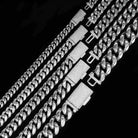 VVS Moissanite Miami Cuban Chain Steel / .925 Silver 8MM Yellow Gold 7" Bracelet HipHopBling