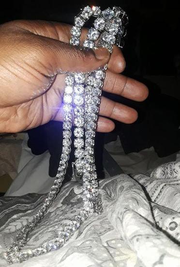 VVS Tennis Chain White Gold 10MM 16" HipHopBling