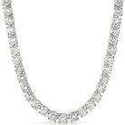 VVS Tennis Chain White Gold 10MM 16" HipHopBling