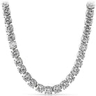 VVS Tennis Chain White Gold 4MM 16" HipHopBling